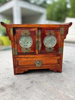 Sieradendoos - Hout, Messing - Chinese, Antiek en Kunst