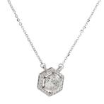 Halsketting - 14 karaat Witgoud - 1.09ct. tw. Diamant, Nieuw