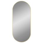 Ovale Wandspiegel Goudkleurig - 100x45cm - Retour Deal -, Huis en Inrichting, Woonaccessoires | Spiegels, Minder dan 50 cm, Verzenden