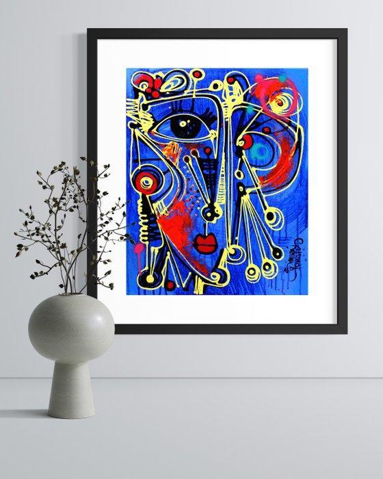 Simeon Gonzales - Mujer Amazonas (NO RESERVE PRICE), Antiek en Kunst, Kunst | Schilderijen | Modern