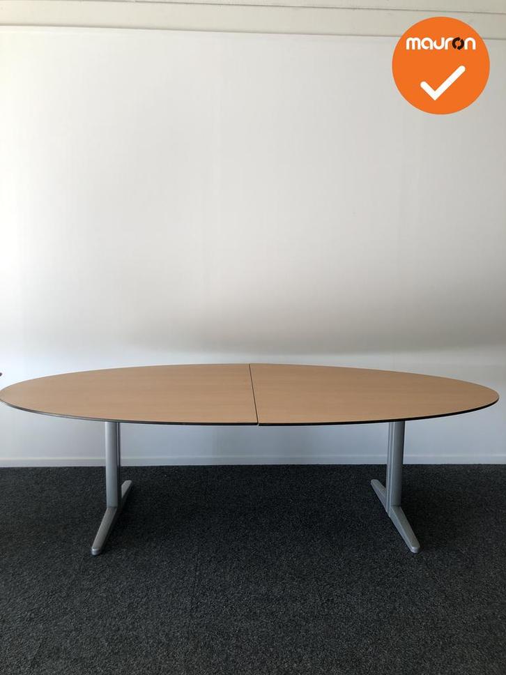 Ahrend Essa vergadertafel - Ovaal - 200x120cm - Beuken - Vol, Zakelijke goederen, Kantoor en Winkelinrichting | Kantoormeubilair en Inrichting