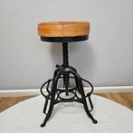 Tabouret - Tabouret pivotant - réglable en hauteur - Cuir,