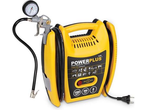 Powerplus POWX1705 Compressor - Luchtcompressor - 1100W - 8, Huis en Inrichting, Woonaccessoires | Overige, Zo goed als nieuw
