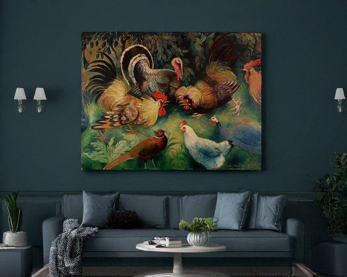 Georges Manzana Pissarro (1871-1961) - LAia, con gallo e, Antiquités & Art, Art | Peinture | Classique