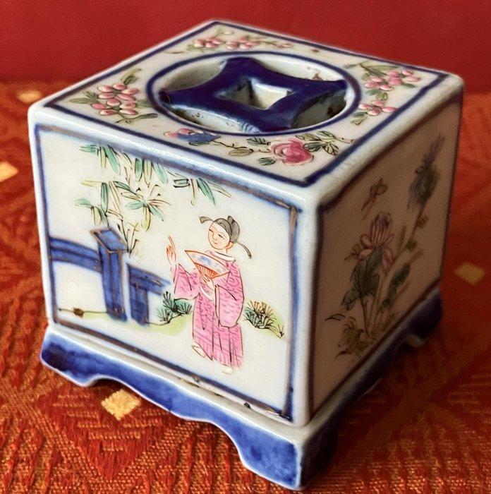 Chinese porseleinen wierookdoosje - Snuifdoos - Porselein, Antiek en Kunst, Antiek | Overige Antiek