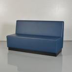 Treinbank Frontseat - Blauw leder  - 160 x 90 cm, Huis en Inrichting, Zetels | Zetels, Ophalen of Verzenden, Nieuw