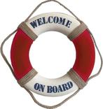 Reddingsboei Welcome on board Rood/Wit 50cm, Hobby en Vrije tijd, Nieuw
