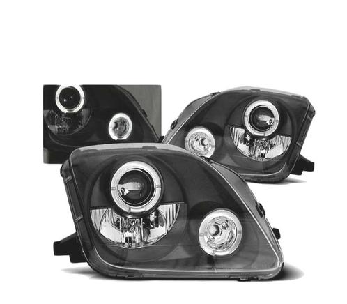 PHARES POUR HONDA PRELUDE 97-01 ANGEL EYES FOND NOIR, Auto-onderdelen, Verlichting, Verzenden