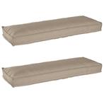Pallet Kussen Set Taupe | Retour Deal | 55% Korting!, Tuin en Terras, 2 zitplaatsen, Overige materialen, Verzenden, Nieuw