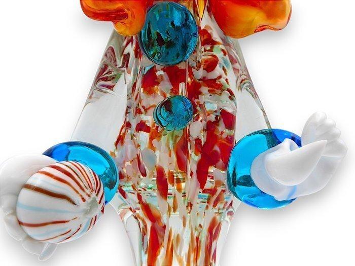Made Murano Glass - Sculpture, mod. Clown XL con Corpo a, Antiek en Kunst, Curiosa en Brocante
