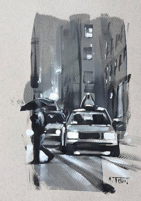 Michele Telari - New York,  traffic, Antiek en Kunst, Kunst | Schilderijen | Modern