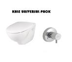 Universal Wandcloset met bidet Pack - Wandcloset + Softclose, Doe-het-zelf en Bouw, Ophalen of Verzenden, Nieuw