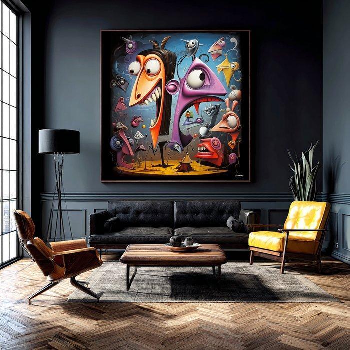 Giancarlo Colombo - GCD Art - Oddwork #146, Antiquités & Art, Art | Peinture | Moderne