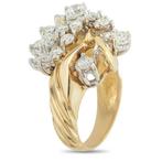 Ring - 18 karaat Geel goud, 18k geelgoud 1,10 ct, Handtassen en Accessoires, Ringen, Nieuw