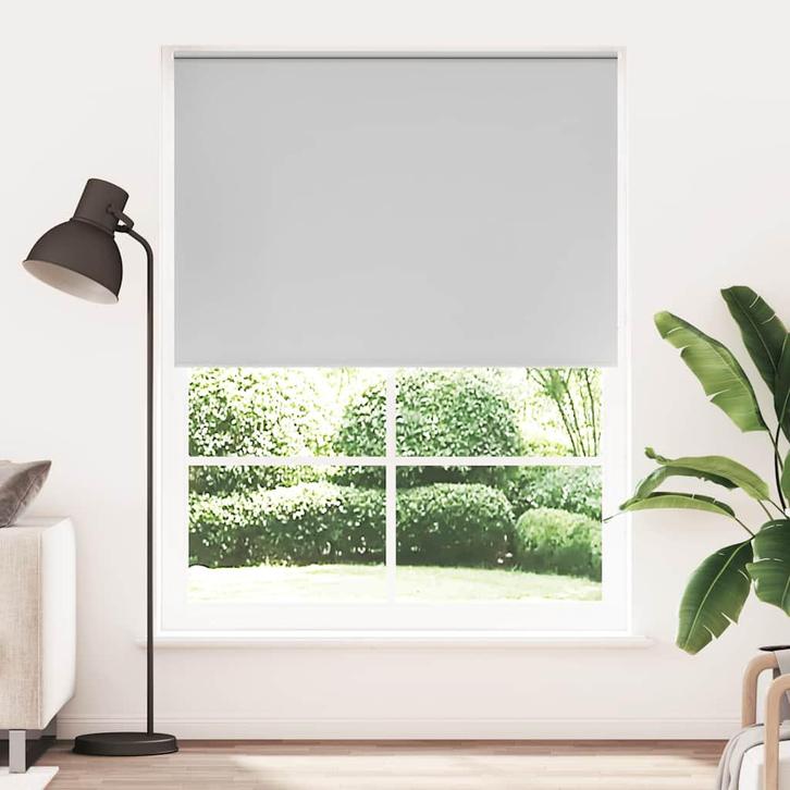 vidaXL Rolgordijn verduisterend 160 x 230 cm grijs, Huis en Inrichting, Stoffering | Gordijnen en Lamellen, Nieuw, Verzenden
