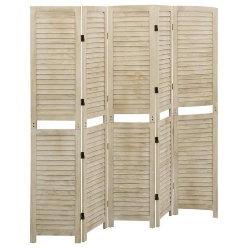 vidaXL Kamerscherm met 5 panelen 175x165 cm massief, Huis en Inrichting, Woonaccessoires | Overige, Nieuw, Verzenden