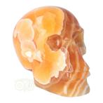 Oranje Calciet schedel 2769 gram, Verzenden