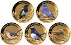 10 x 1/1000 troy oz - Goud .999 - World Famous Songbirds, Postzegels en Munten