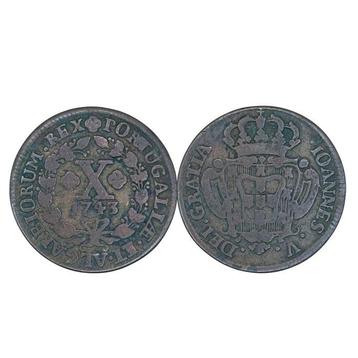 Portugal. Joannes V. V Reis (1736), X Reis (1737), X Reis