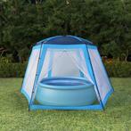 vidaXL Zwembadtent 500x433x250 cm stof blauw, Tuin en Terras, Zwembaden, Verzenden, Nieuw