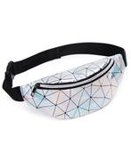 Heuptas Zilver Holografisch Lijnen Fanny Packtasje Heuptasje, Handtassen en Accessoires, Tassen | Damestassen, Ophalen of Verzenden