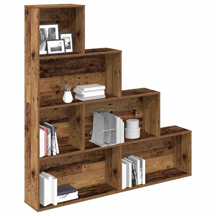vidaXL Boekenkast 157x24x160 cm bewerkt hout oud houtkleurig, Huis en Inrichting, Kasten | Boekenkasten, Nieuw, Verzenden