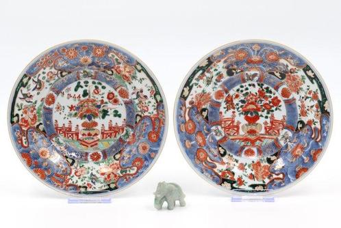Bord (2) - Kangxi - Imari verte - Stanislas - Perfect, Antiek en Kunst, Antiek | Overige Antiek