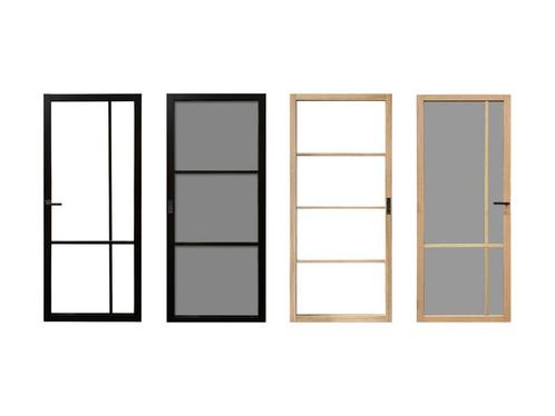 Staal look binnendeur | Industriële deur | OP VOORRAAD! |, Doe-het-zelf en Bouw, Deuren en Vliegenramen, Binnendeur, Nieuw, Schuifdeur