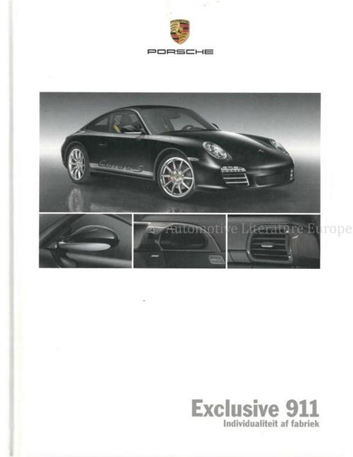 2009 PORSCHE 911 EXCLUSIVE HARDCOVER BROCHURE NEDERLANDS, Boeken, Auto's | Folders en Tijdschriften