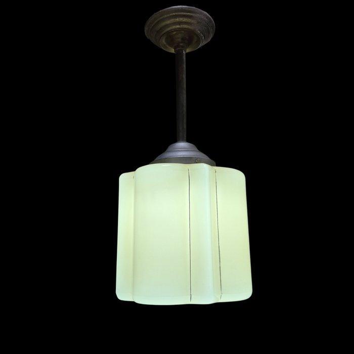 NO RESERVE - Lampe à suspendre - Verre, Métal, Antiquités & Art, Art | Objets design