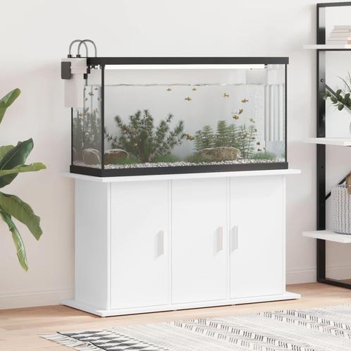 vidaXL Aquariumstandaard 101x41x58 cm bewerkt hout wit, Dieren en Toebehoren, Vissen | Aquaria en Toebehoren, Nieuw, Verzenden