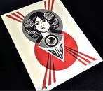 Shepard Fairey (OBEY) (1970) - Third Eye Open Letterpress, Antiek en Kunst