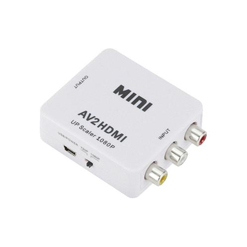 Video Converter - AV(RCA) naar HDMI - 720p/1080p - Wit, TV, Hi-fi & Vidéo, Câbles audio & Câbles de télévision