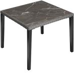 Wicker tafel Tarent 93,5x93,5x75cm - grijs, Verzenden