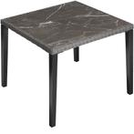 tectake Wicker tafel Tarent 93,5x93,5x75cm - grijs, Verzenden, Nieuw