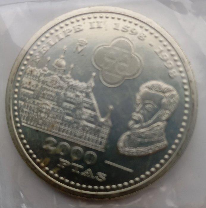 Espagne. Juan Carlos I. 2000 Pesetas 1998 (Sans prix de, Timbres & Monnaies, Monnaies | Europe | Monnaies non-euro