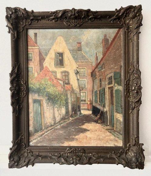 Andries Verleur (1876-1953) - Stadsgezicht, Antiek en Kunst, Kunst | Schilderijen | Klassiek
