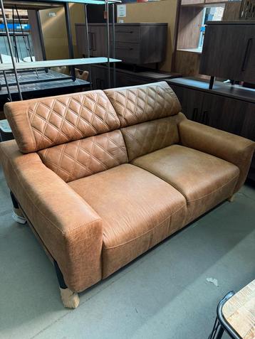 Dakota 2-zit cognac (nieuw, outlet) beschikbaar voor biedingen