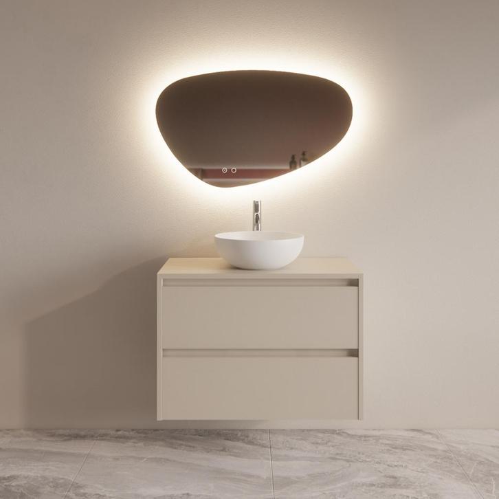 Badmeubelset BWS Riga Met Topplaat 80 cm Kasjmier, Doe-het-zelf en Bouw, Sanitair, Bad, Nieuw, Ophalen of Verzenden