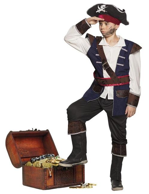 Piratenpak Kind Skelet, Kinderen en Baby's, Carnavalskleding en Verkleedspullen, Nieuw, Verzenden