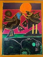 Corneille (1922-2010) - Oiseaux en fête, Antiek en Kunst