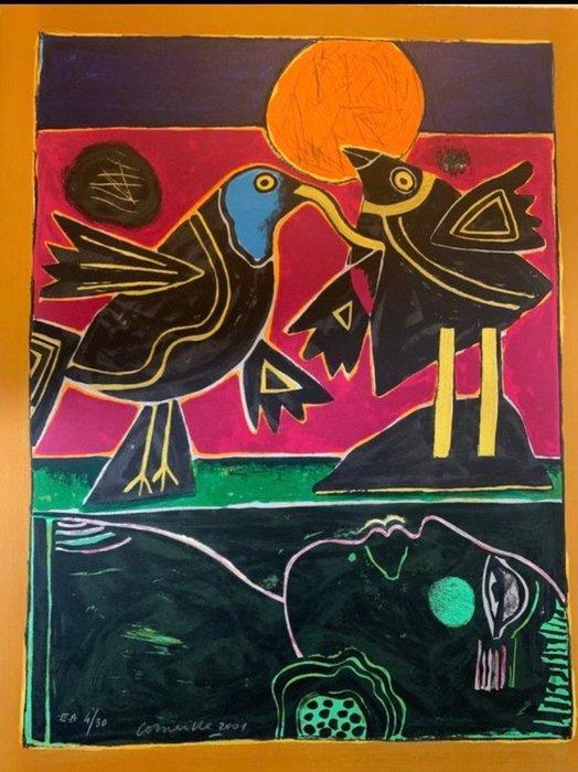 Corneille (1922-2010) - Oiseaux en fête, Antiek en Kunst, Antiek | Overige Antiek