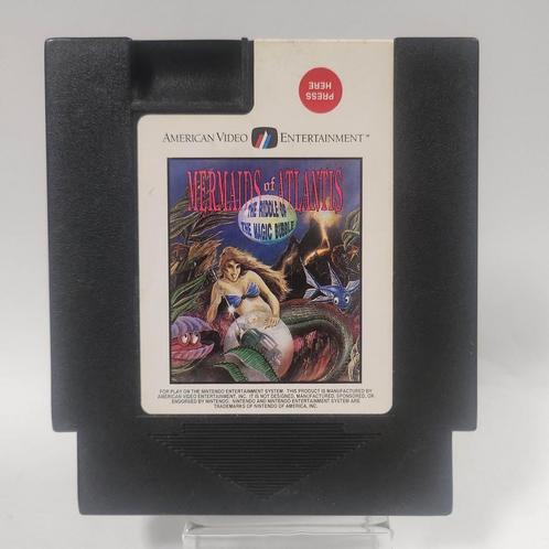 Mermaids of Atlantis Riddle of the Magic Bubble NES, Games en Spelcomputers, Games | Nintendo NES, Zo goed als nieuw, Ophalen of Verzenden