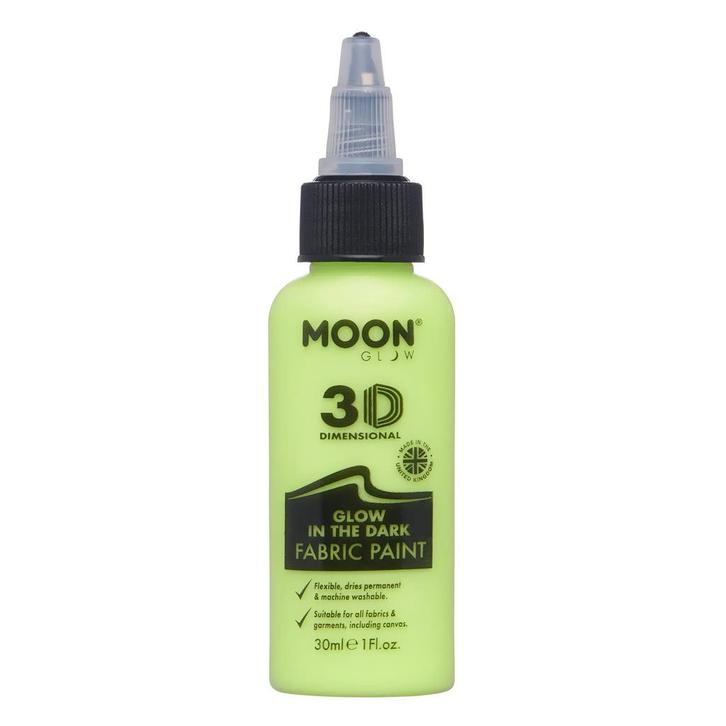 Moon Glow Glow in the Dark Fabric Paint Yellow 30ml, Hobby en Vrije tijd, Feestartikelen, Nieuw, Verzenden