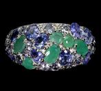 Zonder minimumprijs - Ring Argento 925, verguld witgoud -, Nieuw