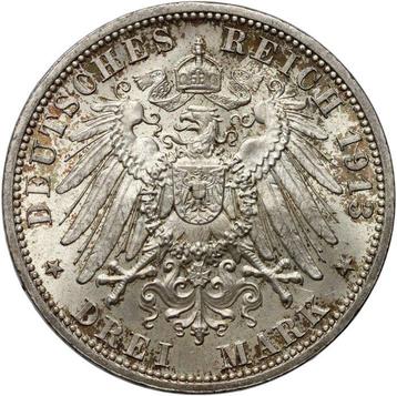 Allemagne, Prusse Wilhelm II. 3 Mark 1913 A - Berlin / 25th