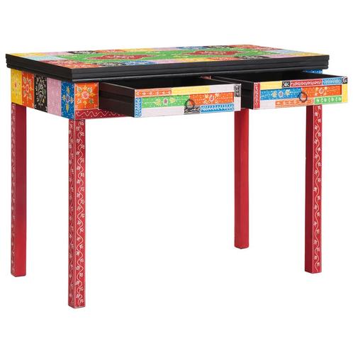 vidaXL Bureau 100x50x75 cm Massief Mango Hout, Huis en Inrichting, Bureaus, Nieuw, Verzenden