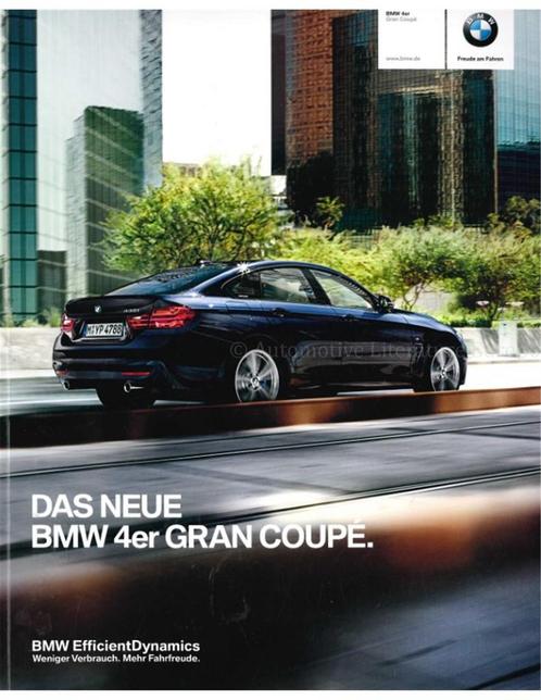 2014 BMW 4 SERIE GRAN COUPÉ BROCHURE DUITS, Boeken, Auto's | Folders en Tijdschriften, Ophalen of Verzenden