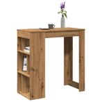 vidaXL Bartafel met rekken 102x50x103,5 cm hout artisanaal, Verzenden, Nieuw