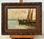 Anacleto Moiraghi (1880-1943) - Marina con barche